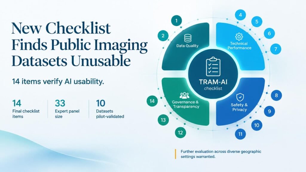 New Checklist Finds Public Imaging Datasets Often Unusable