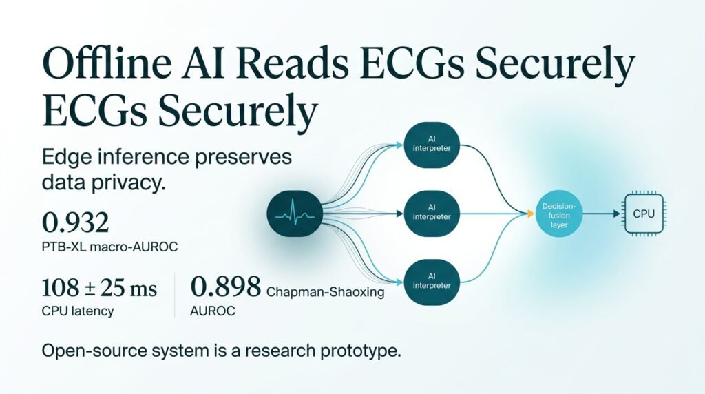 Offline AI reads ECGs without cloud data risks