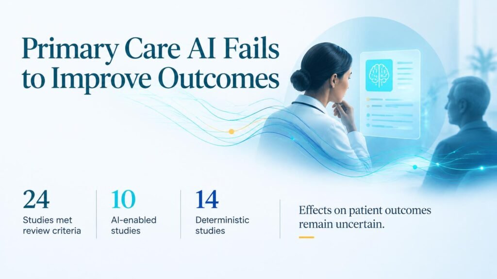 Primary Care AI Fails to Improve Patient Outcomes