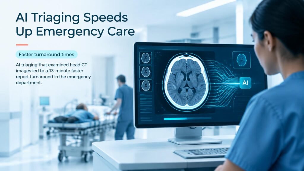 AI Head CT Triaging Cuts ER Delays