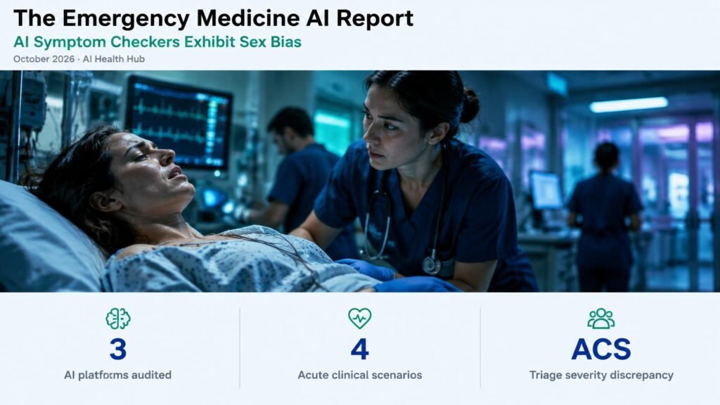 AI Symptom Checkers Show Sex Bias in Emergency Triage
