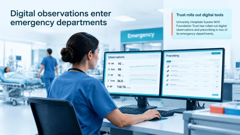 Digital Charts Replace Paper in Sussex Emergency Rooms